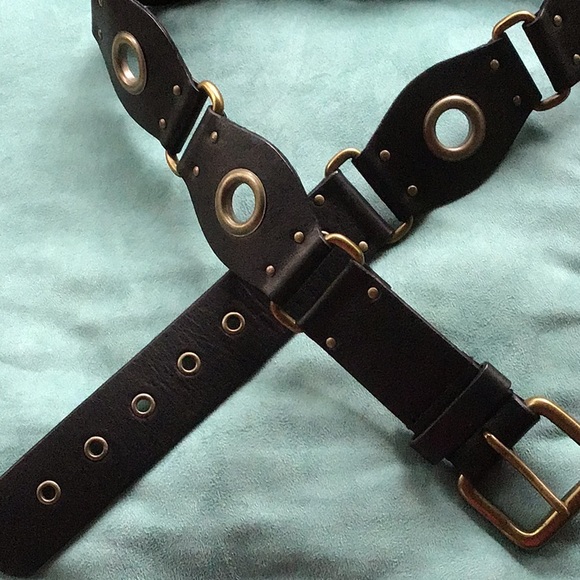 Stunning Barney’s New York black leather belt main image 6